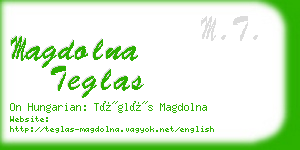 magdolna teglas business card